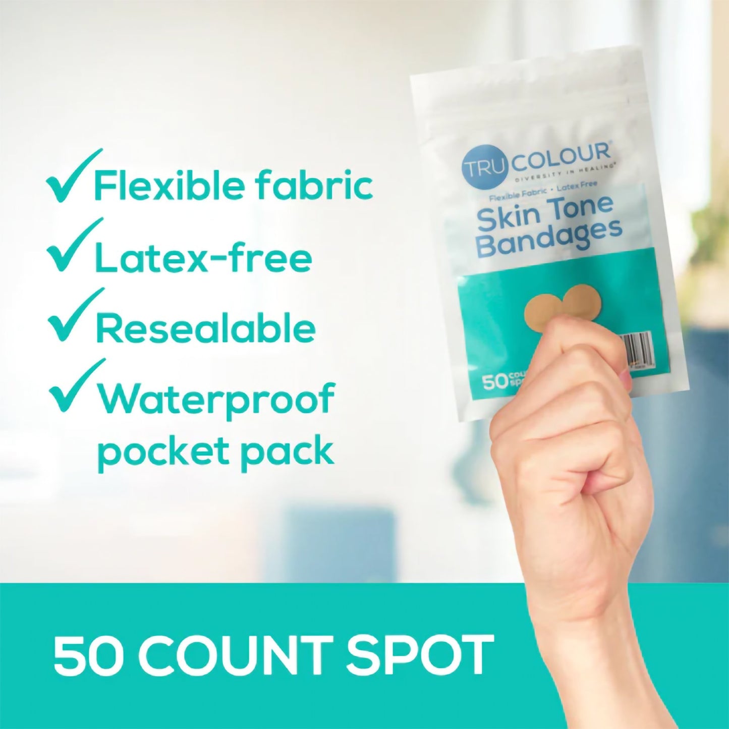 TruColour® Beige Adhesive Strip, Spot TCB-ADOT