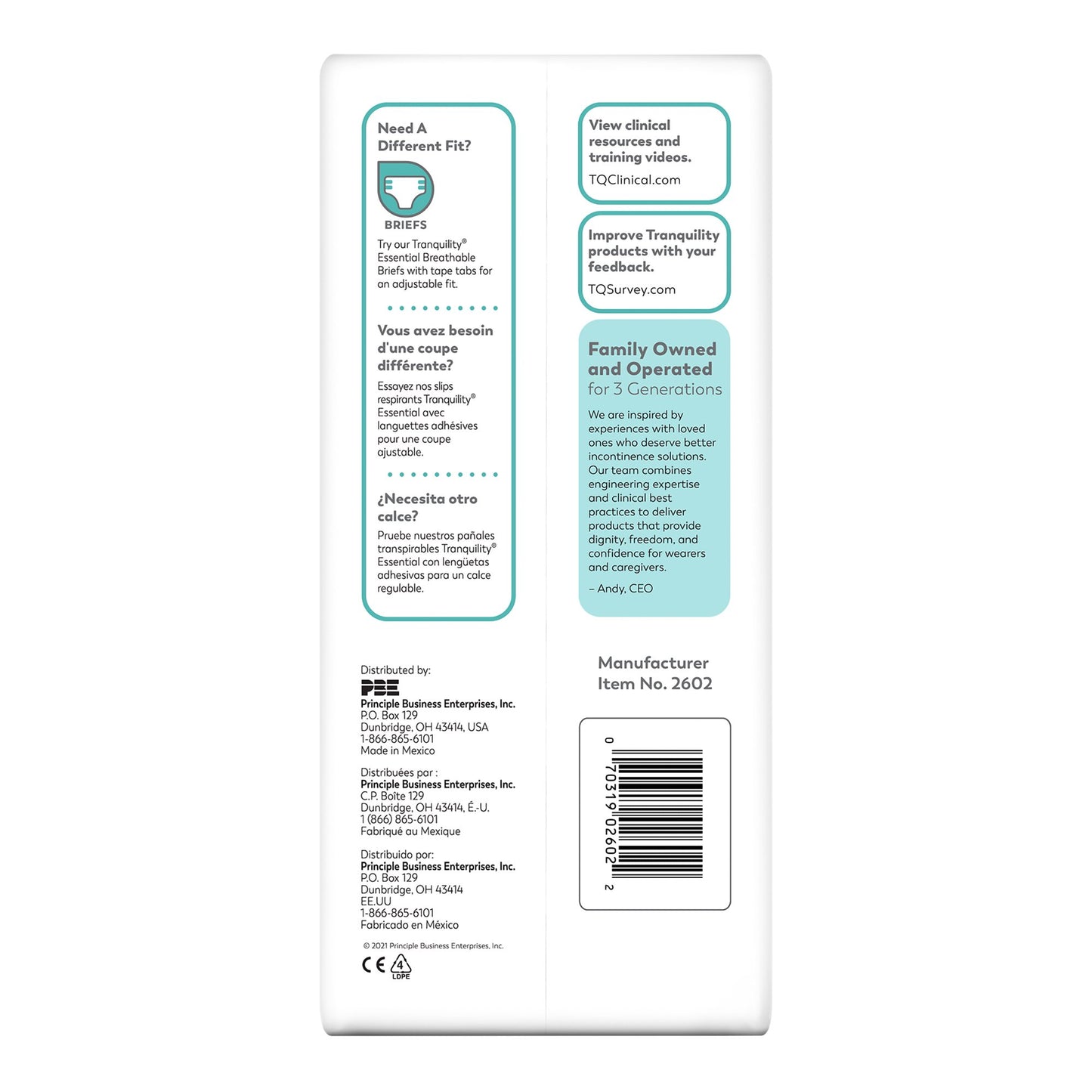 Select® Absorbent Underwear, Pediatric 2602