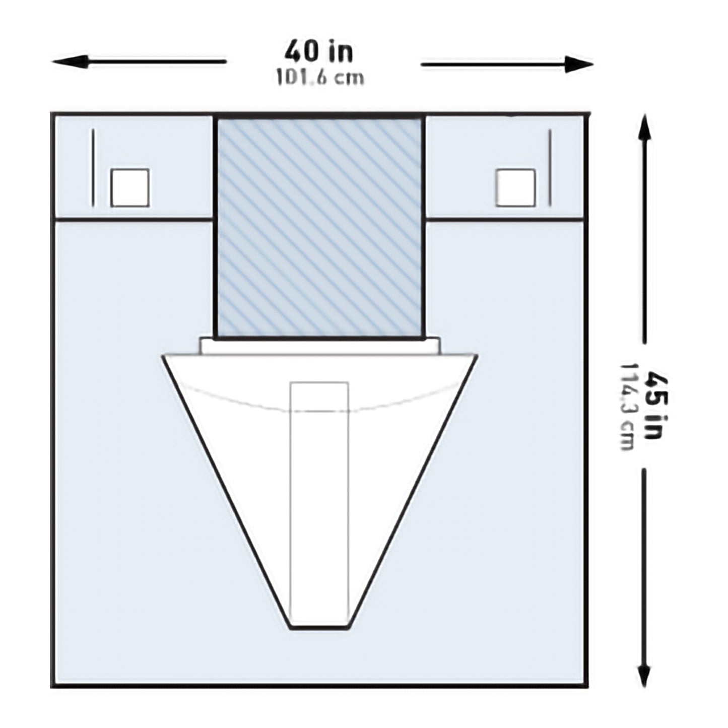 Obstetrics / Gynecology Drape McKesson Under Buttocks Drape 40 W X 45 L Inch Sterile - 183-I80-14112-S
