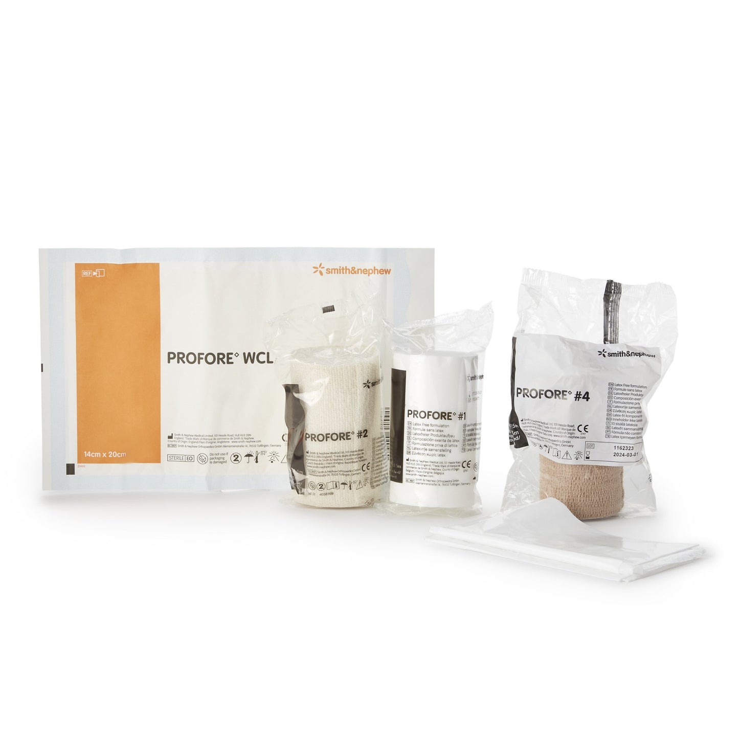 Profore® Lite Self-adherent / Tape Closure 3 Layer Compression Bandage System 66000771