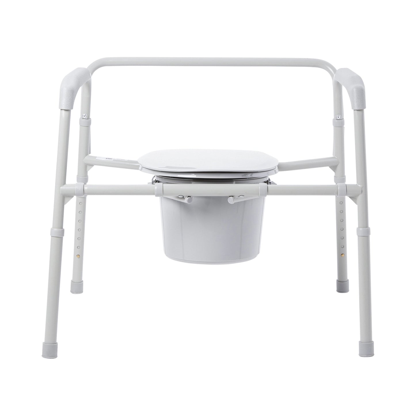 McKesson Fixed Arm Steel Folding Commode Chair, 15½ – 22 Inch 146-11117N-1