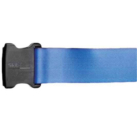 Gait Belt SkiL-Care™ PathoShield 60 Inch Length Blue Plastic Coated Webbing - 914380