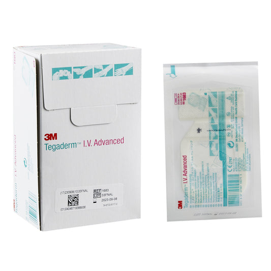 3M™ Tegaderm™ IV Advanced Securement Dressing, 2¾ x 2½ Inch 1683