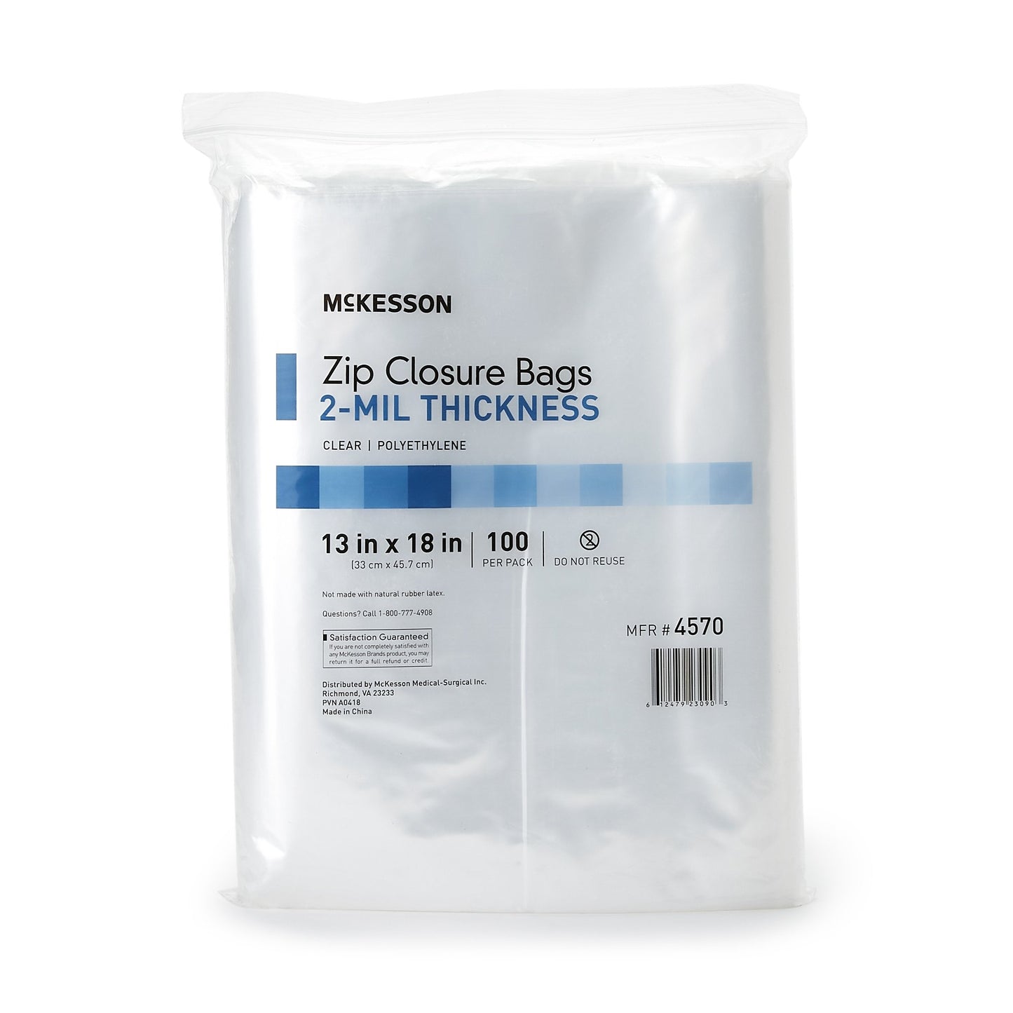 McKesson Zip Closure Bag, 13 x 18 Inch 4570