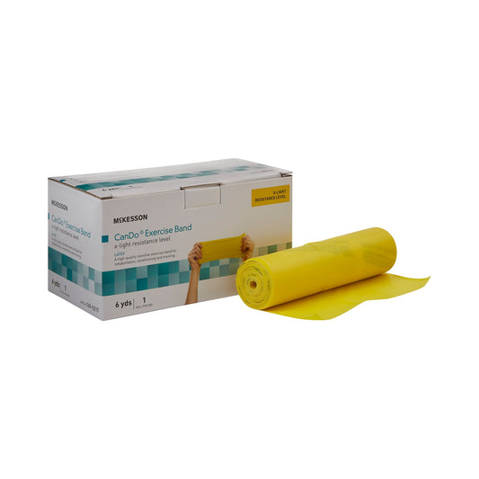 Exercise Resistance Band McKesson CanDo® Yellow 5 Inch X 6 Yard X-Light Resistance - 169-5211
