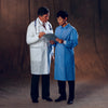 Lab Coat Basic White Small Knee Length 3-Layer SMS Disposable - 10120