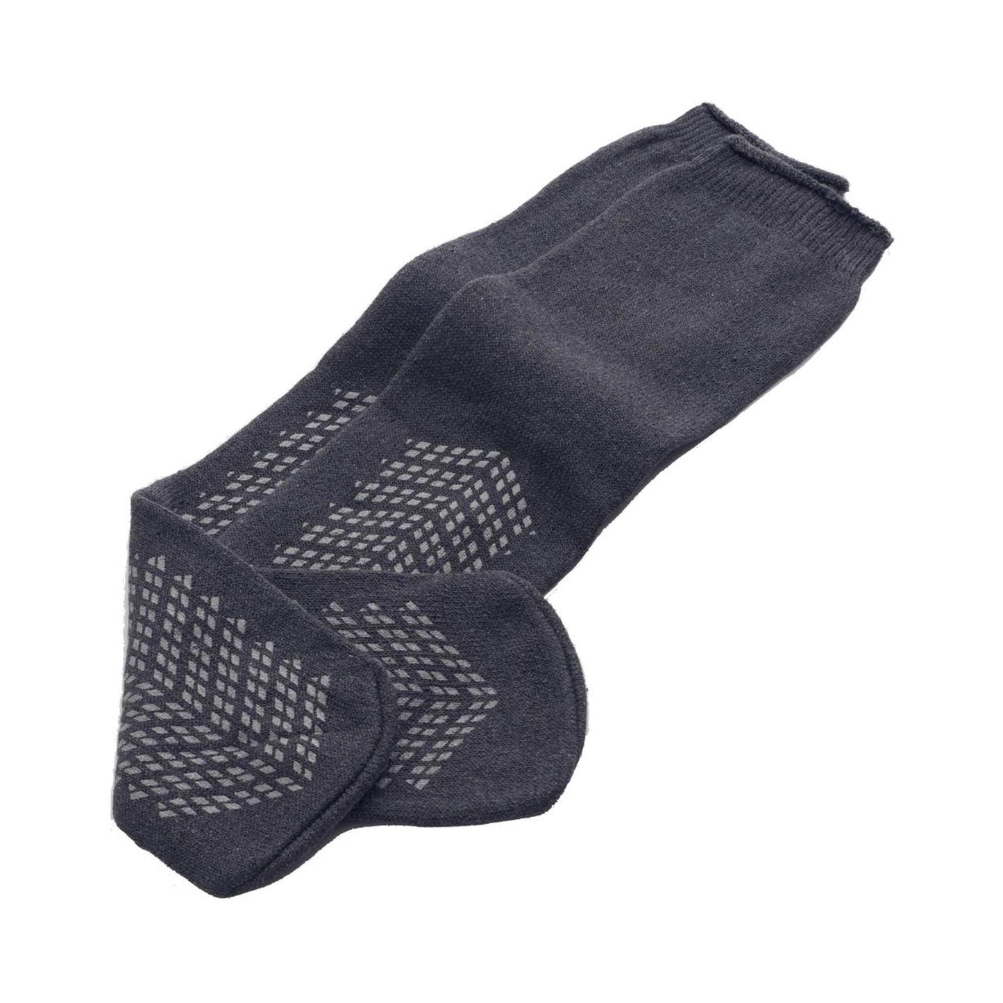 Slipper Socks Medline Unisex Adult Bariatric Double Tread Single Patient Use Gray - MDT211218BARI