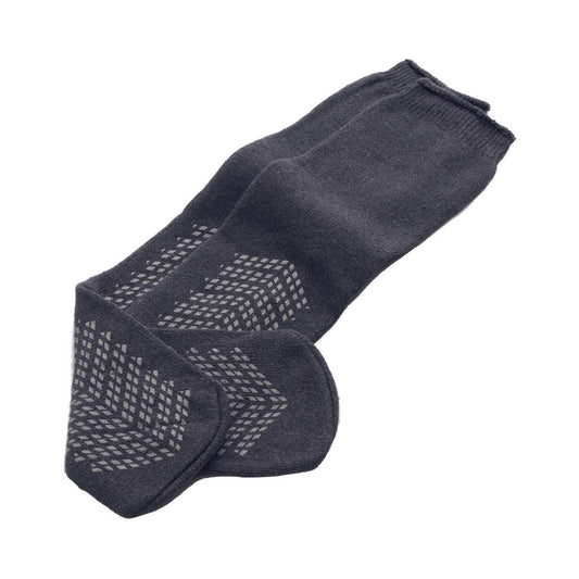 Slipper Socks Medline Unisex Adult Bariatric Double Tread Single Patient Use Gray - MDT211218BARI