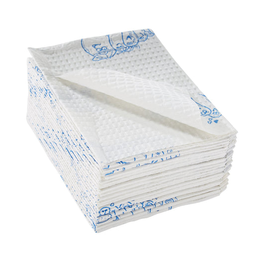 Procedure Towel McKesson 13 W X 18 L Inch White / Blue Cartoon Toes NonSterile - 18-918189