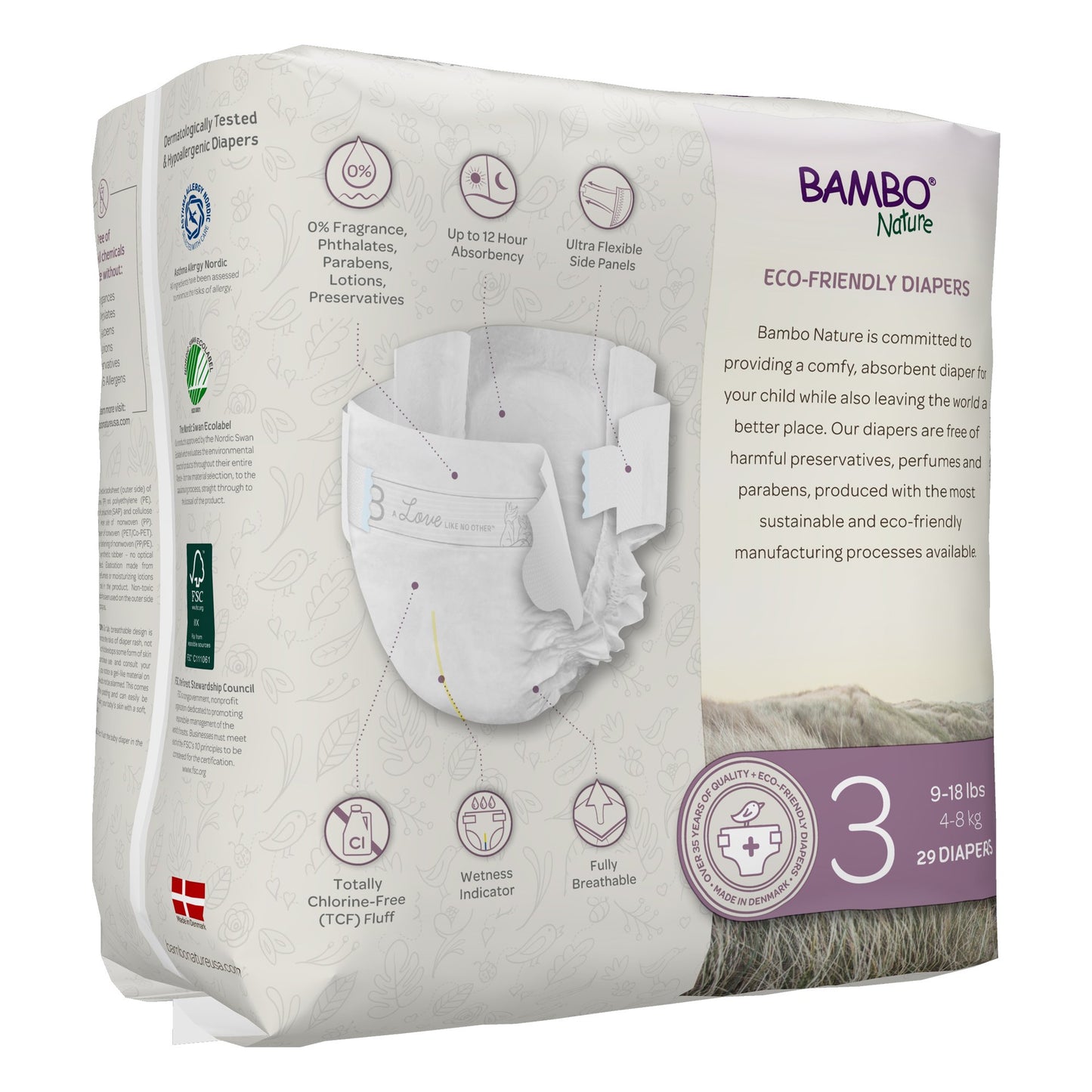 Bambo® Nature Diaper, Size 3 1000016925