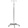 IV Stand Floor Stand 2 Hooks 5 Legs with Casters - 81-11350