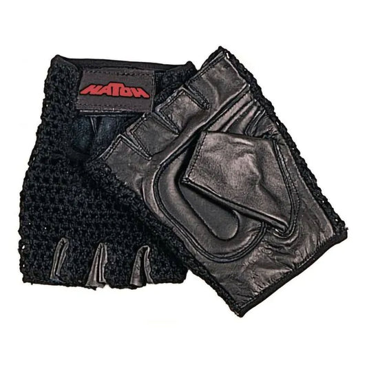 Push Glove Hatch Half Finger Large Black Hand Specific Pair 081173657