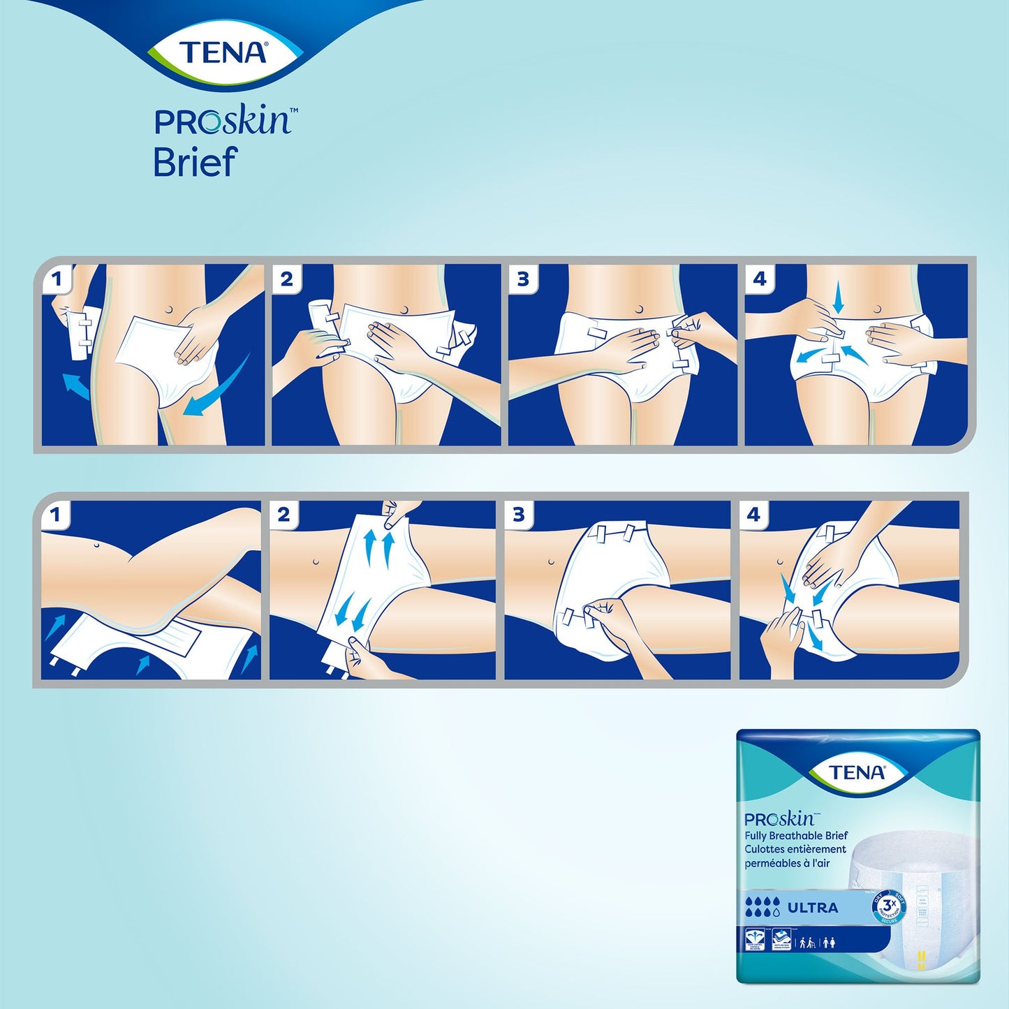 Tena® ProSkin™ Ultra Incontinence Brief, Medium 67200