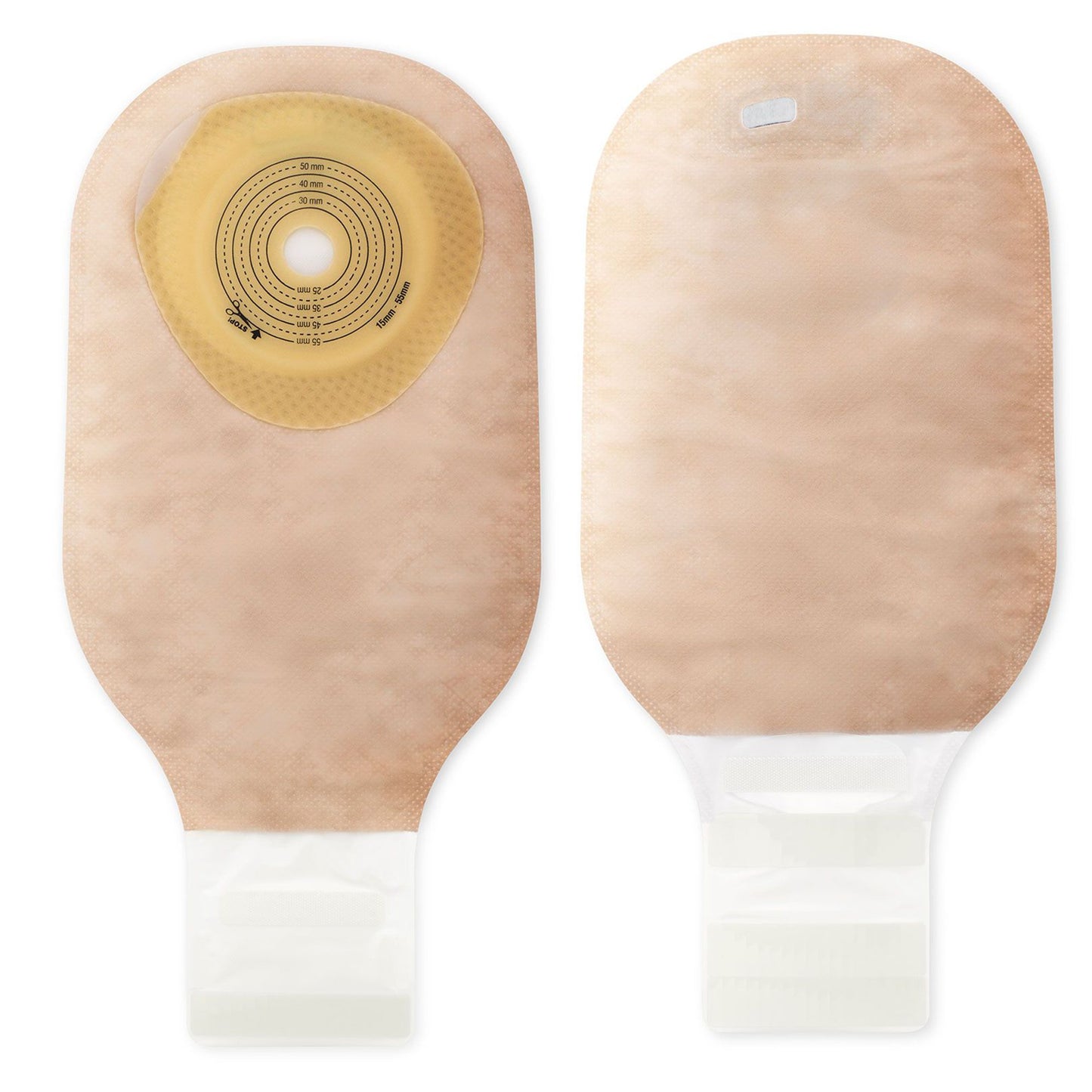 Premier™ One-Piece Beige Filtered Colostomy Pouch, Cut to Fit Stomas to 64 mm 88300