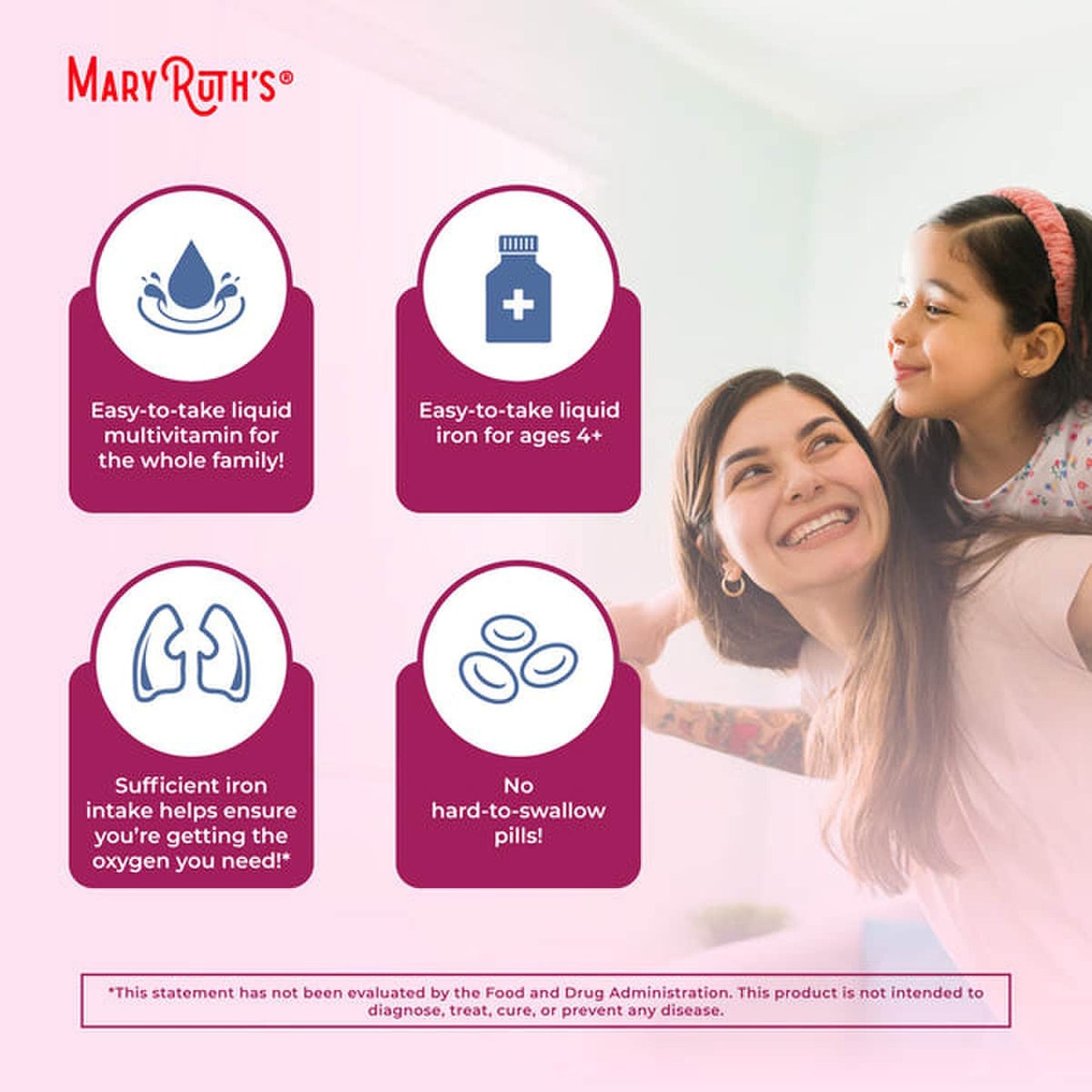 Mary Ruth's® Vegan Liquid Iron for Metabolism, Cellular Health, Overall Wellness BL-AD-IRN-CV-SF-16Z-UN-02