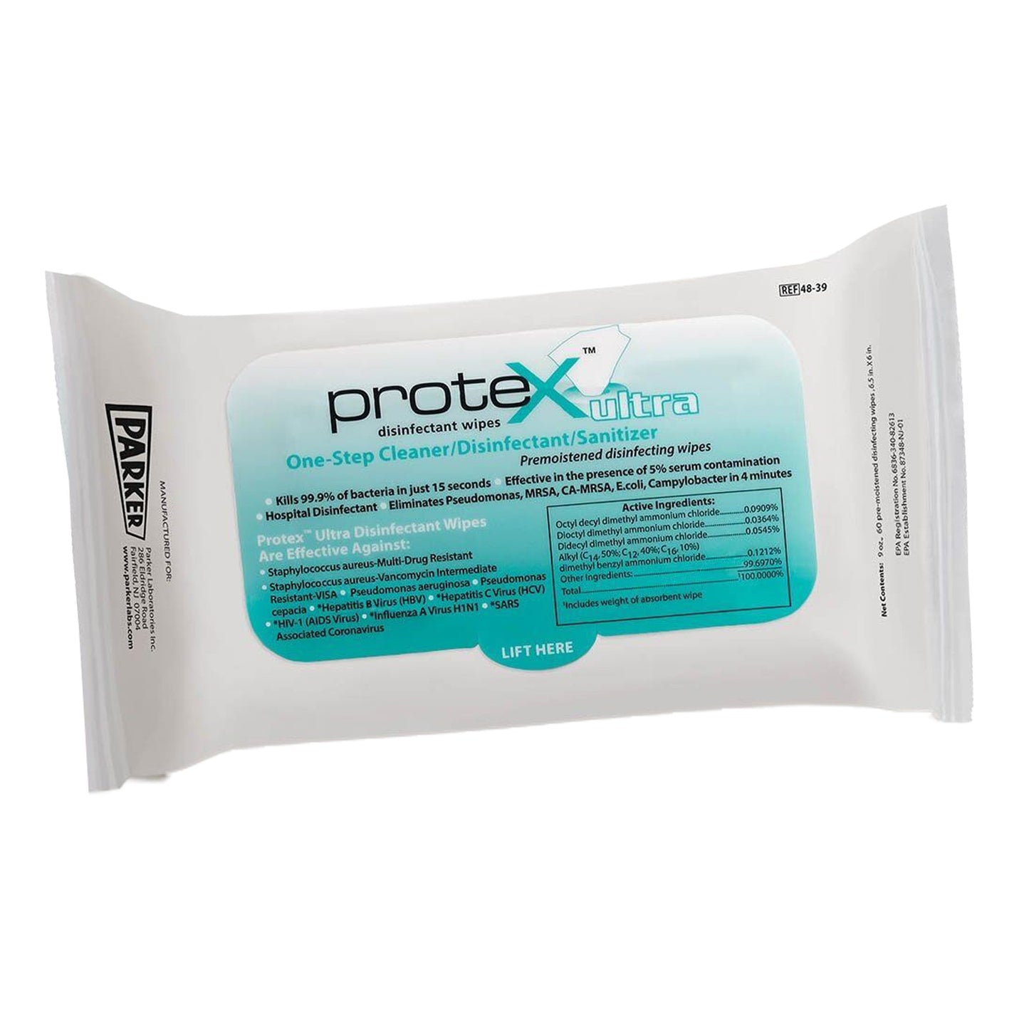 Protex™ Ultra Disinfectant Wipes, 6.5 x 6 Inch 48-40