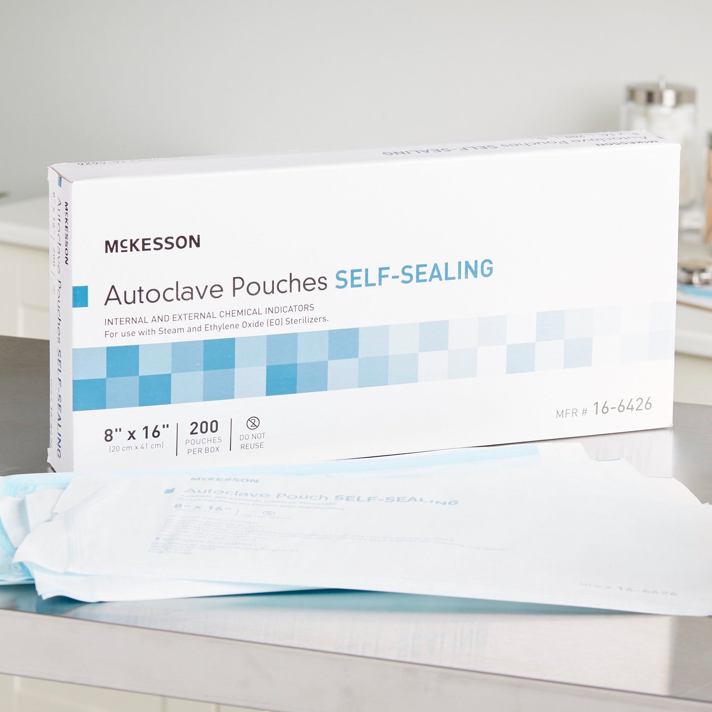 McKesson Sterilization Pouch, 8 x 16 Inch 16-6426
