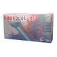 CodeBlue® PF Latex Extended Cuff Length Exam Glove, Medium, Blue 23-34