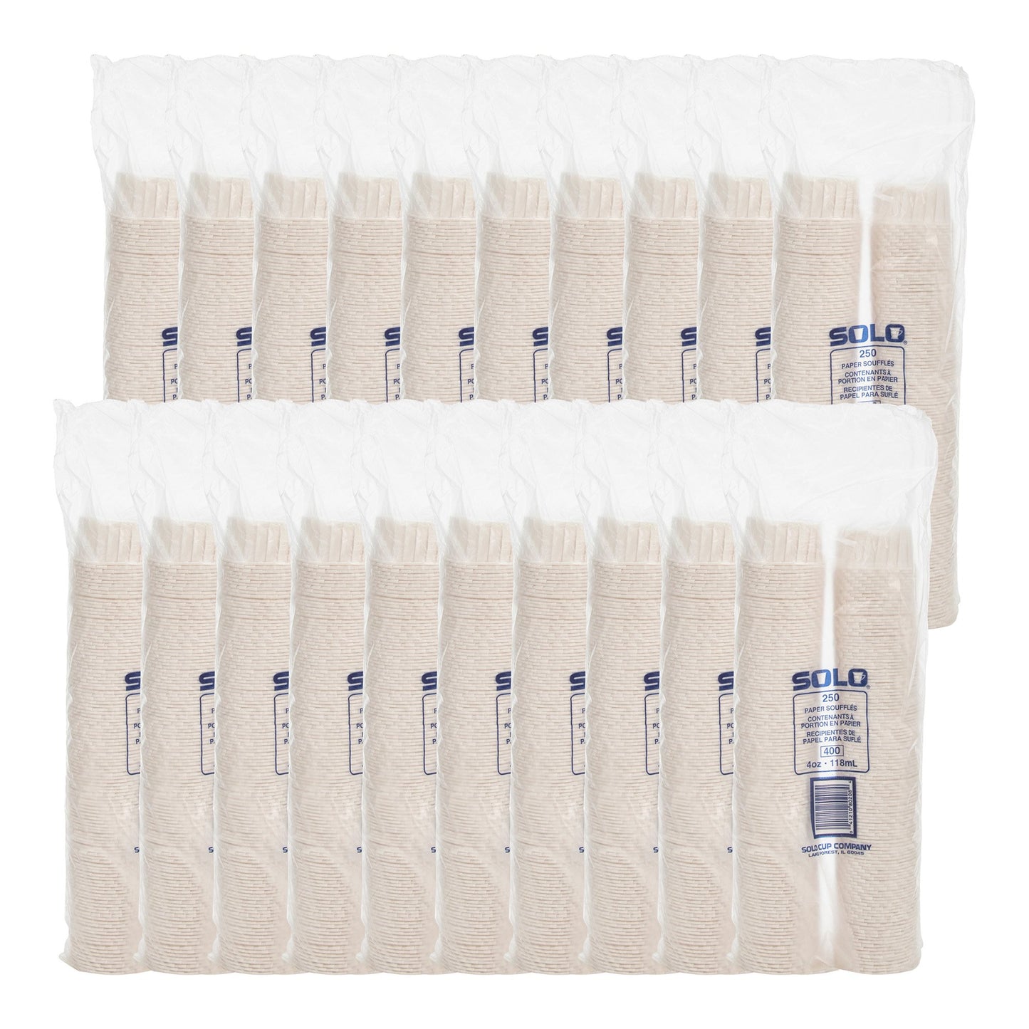 Solo Paper Souffle Cup, White, 4-ounce capacity 400-2050