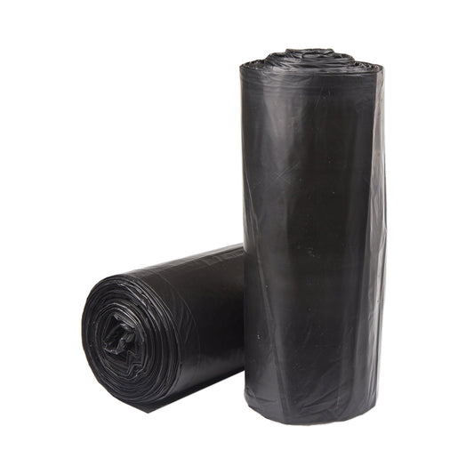 Trash Bag McKesson 60 gal. Black LLDPE 1.2 mil 38 X 58 Inch Star Seal Bottom Coreless Roll - SL3858120K-1