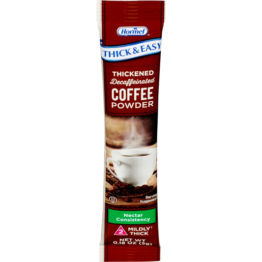 Thickened Beverage Thick & Easy® 5 Gram Individual Packet Coffee Flavor Powder IDDSI Level 2 Mildly Thick - 81331