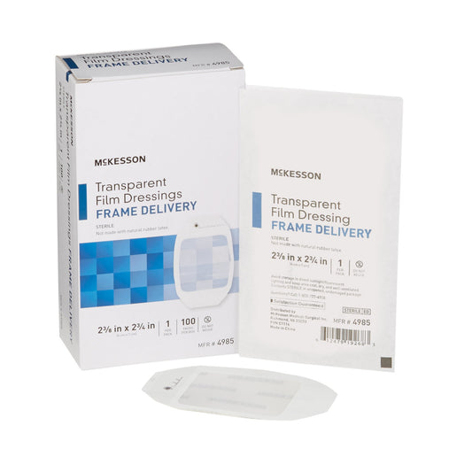 Transparent Film Dressing McKesson 2-3/8 X 2-3/4 Inch Frame Style Delivery Octagon Sterile - 4985
