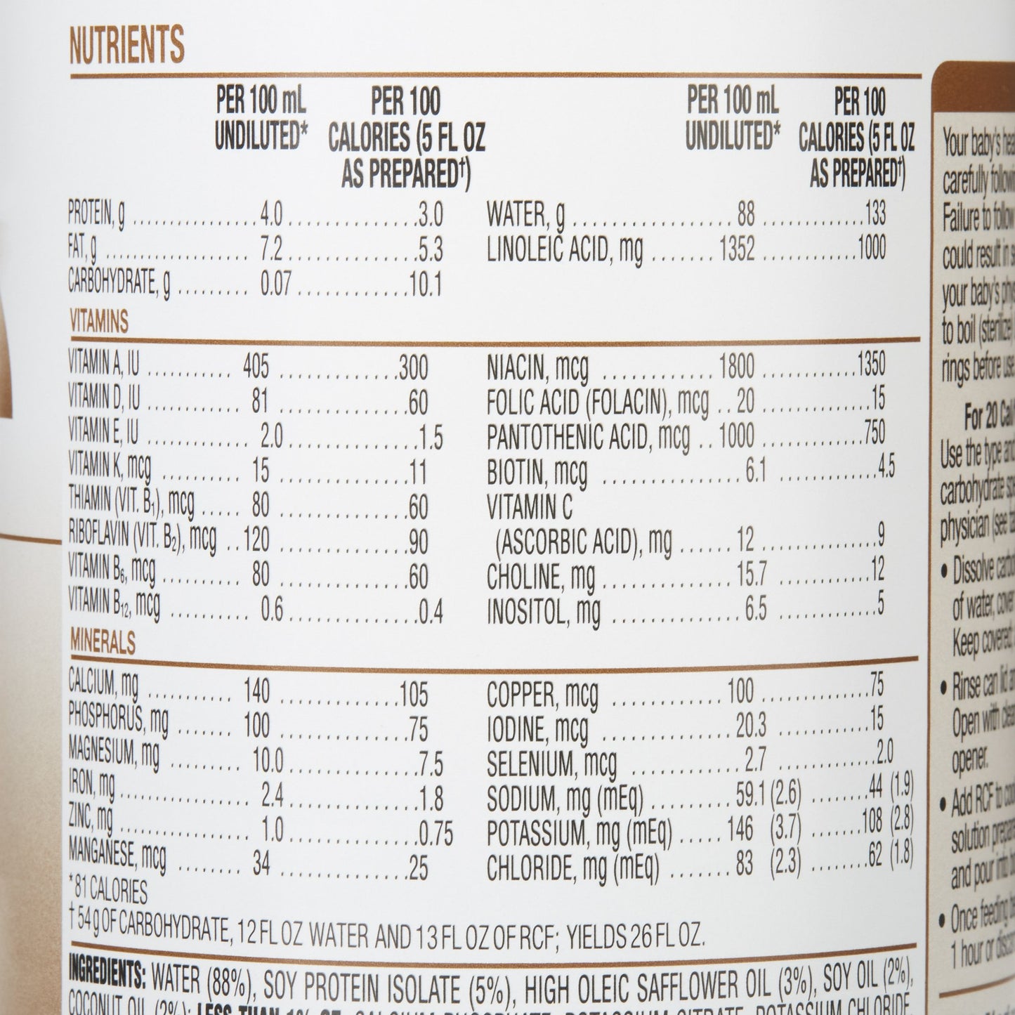 RCF® Soy with Iron Ready to Use Infant Formula, 13-ounce can 00108