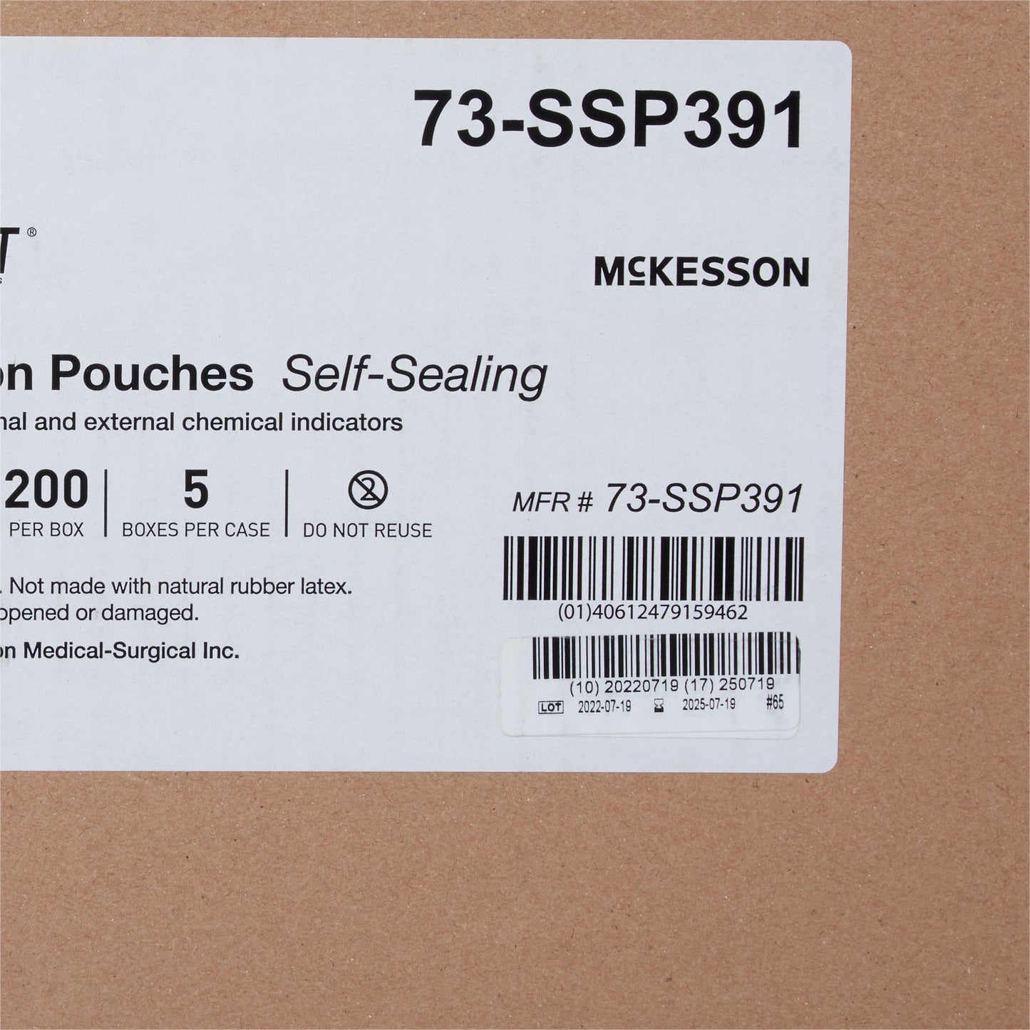 McKesson Argent® Sure-Check® Sterilization Pouch, 12 x 18 Inch 73-SSP391