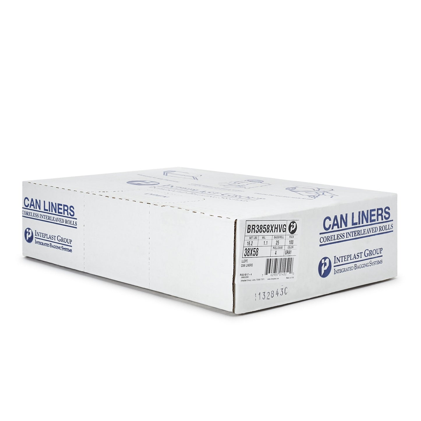 McKesson Extra Heavy Duty Plus Trash Bag, Gray, 45 gal. BR3858XHVG