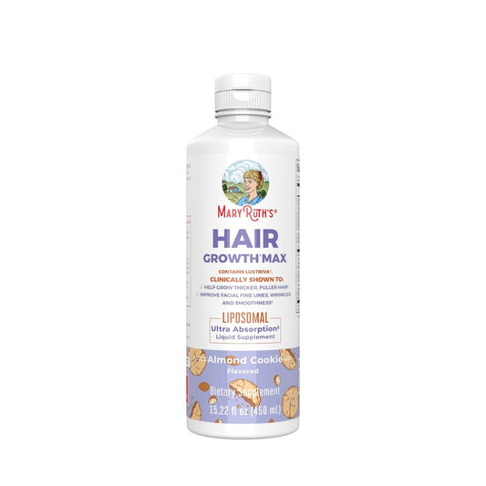 Mary Ruth's® Hair Growth Max Liposomal, Almond Cookie Flavor, 15.22-ounce Bottle LP-AD-HGM-CV-SF-16Z-UN-01