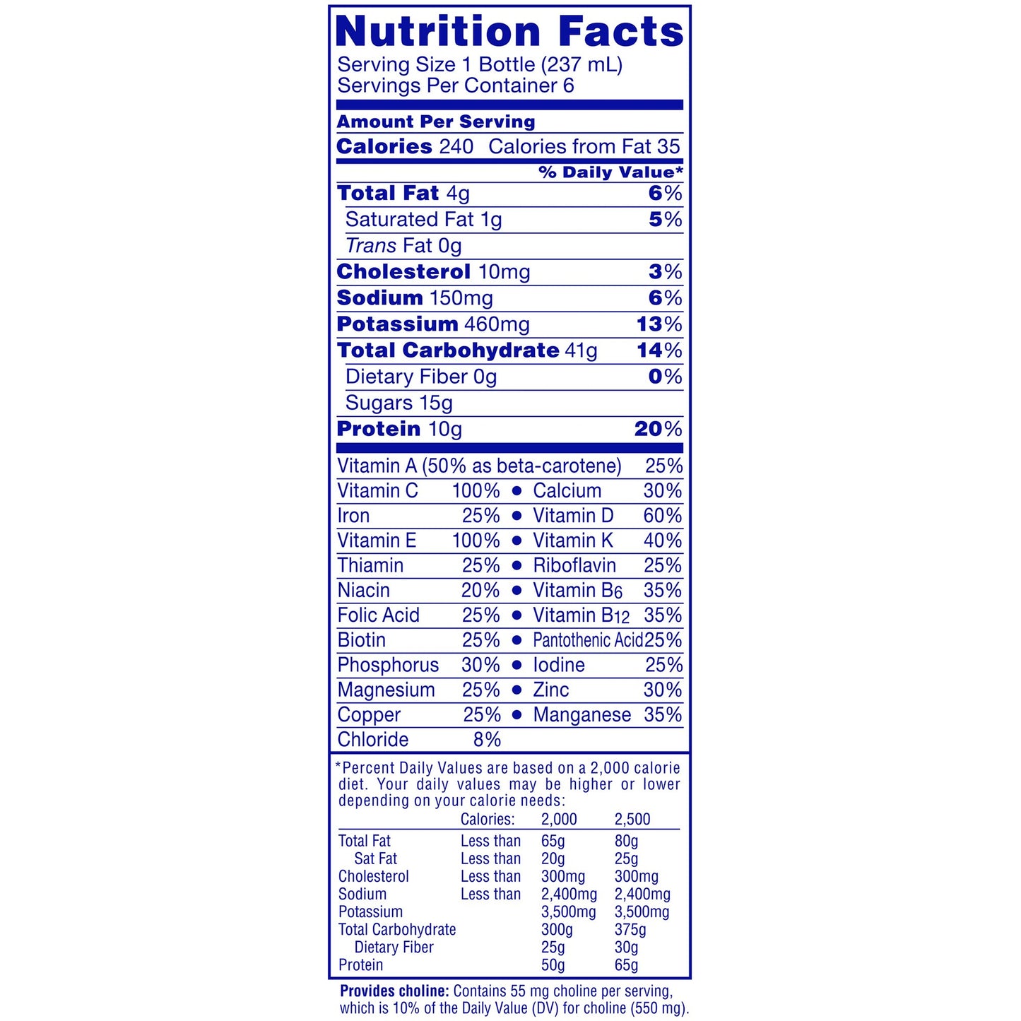Carnation Breakfast Essentials® Vanilla Nutritional Drink, 8-ounce bottle 12230501