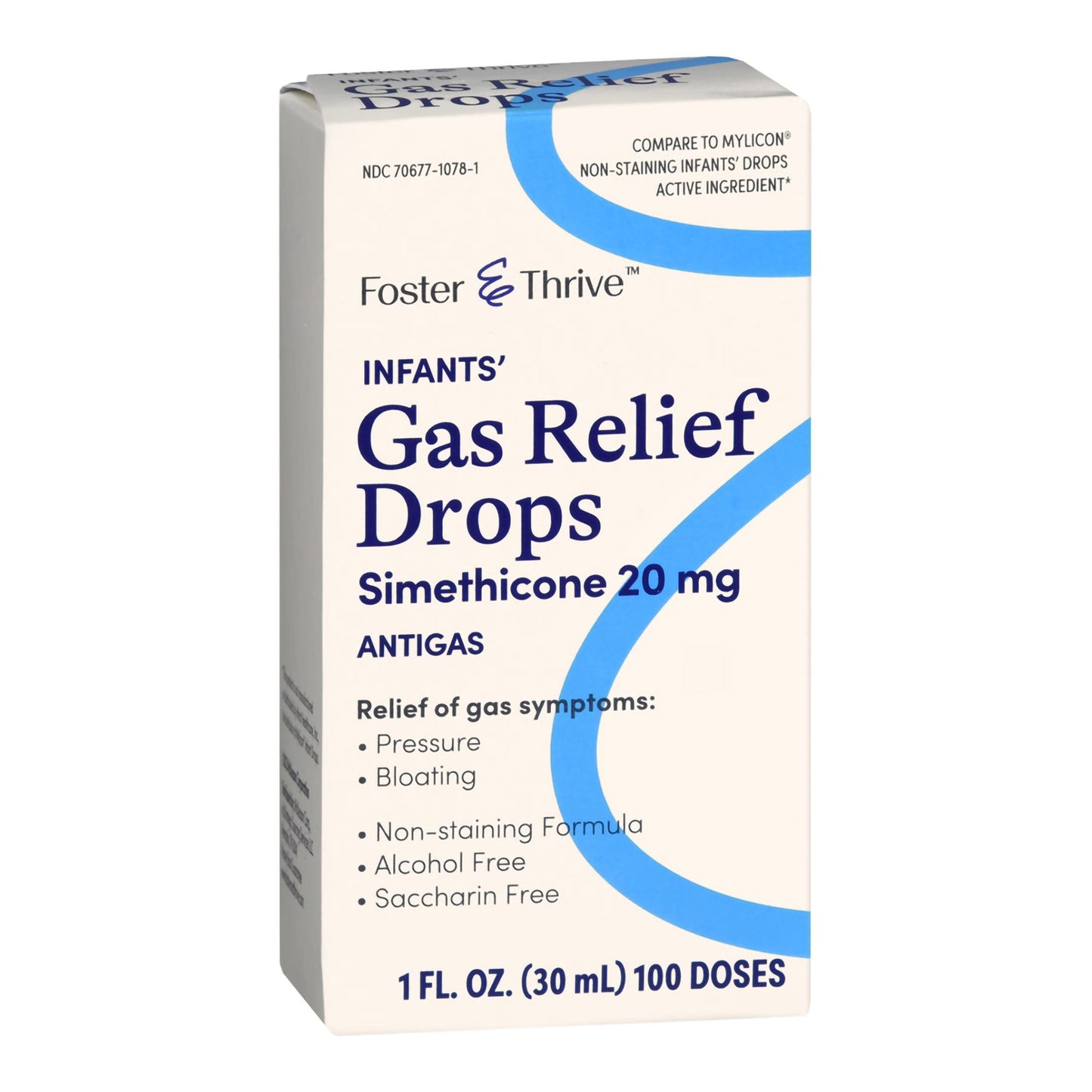Foster & Thrive™ Simethicone Infant Gas Relief, 1-ounce Dropper Bottle 70677107801