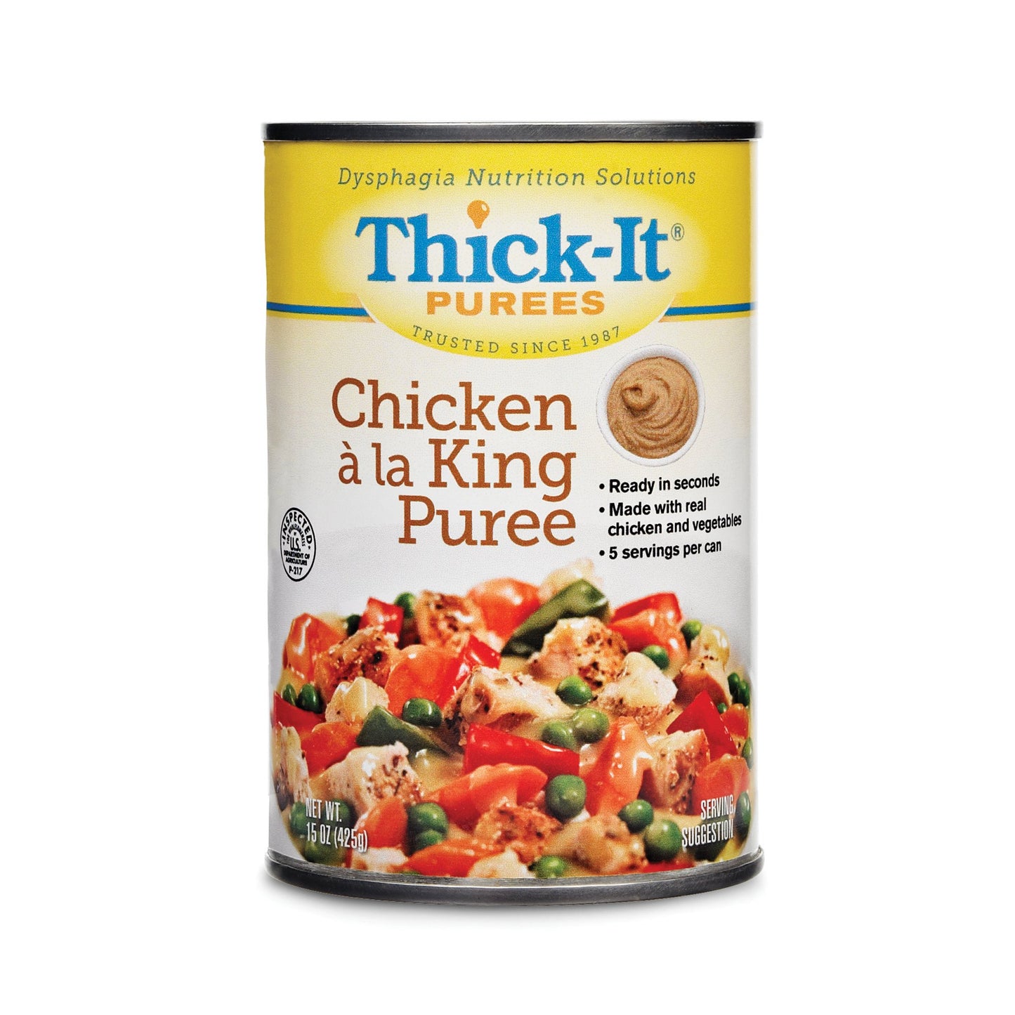 Thick-It® Purees Chicken à la King Purée Thickened Food, 15-ounce Can H301-F8800