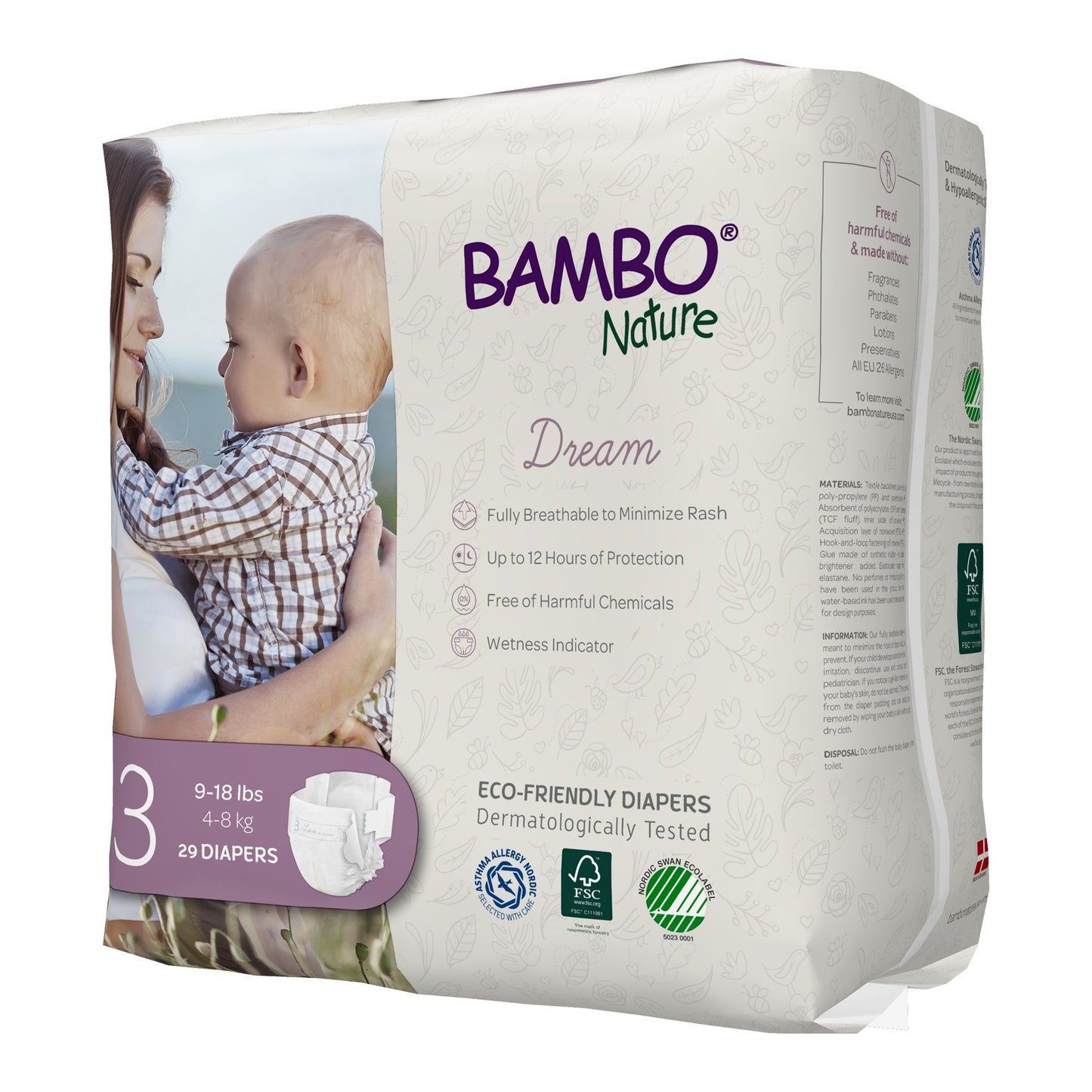Bambo® Nature Diaper, Size 3 1000016925