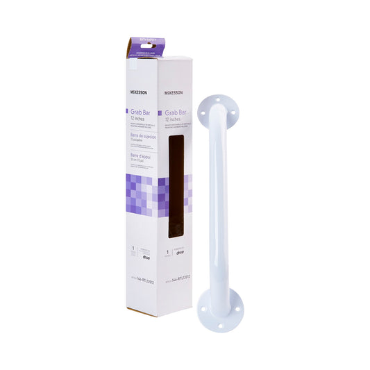Wall Grab Bar McKesson White Steel - 146-RTL12012