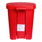 McKesson Waste Can with Step-On Pedal, Plastic, Red, 15.16 x 14.37 x 18.9 Inch 16-25270