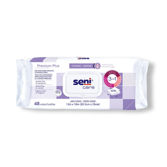 Seni® Care Premium Plus Personal Cleansing Wipes S-WP48-C11