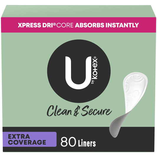 U by Kotex® Security® Lightdays® Liners, Extra-Coverage 48374