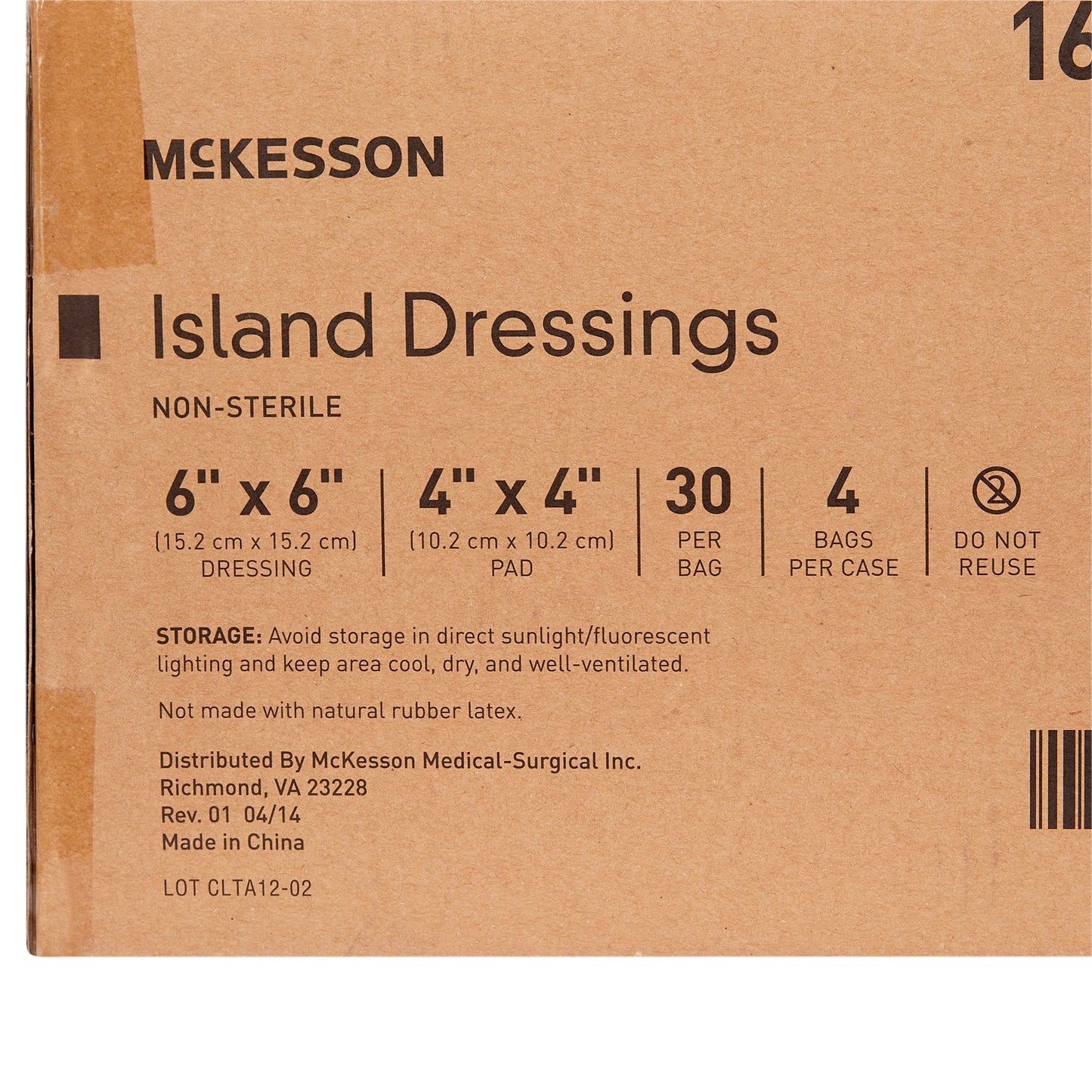 McKesson Adhesive Dressing, 6 x 6 Inch 16-89266