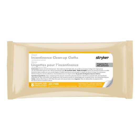 Sage Products Sage Incontinent Care Wipe 7505, Case of 30