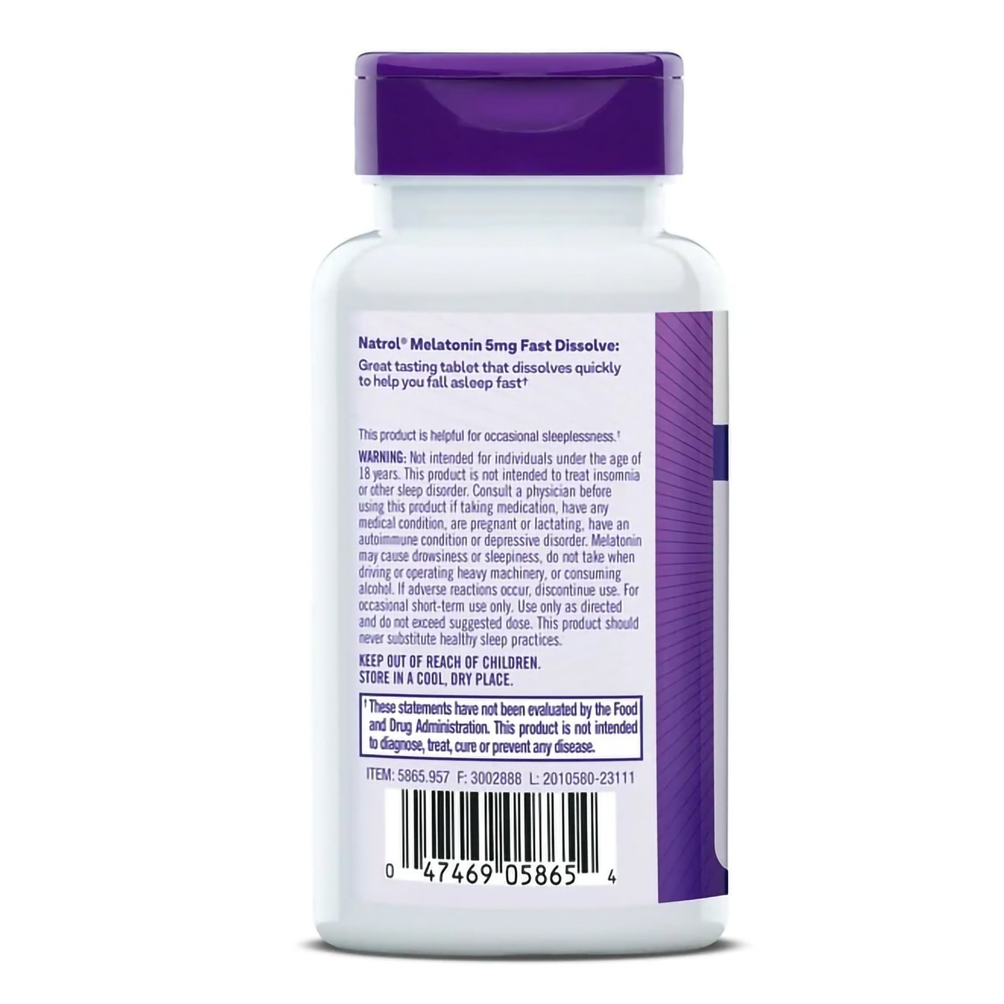 Natural Sleep Aid 90 per Bottle Tablet 5 mg Strength 04746905865