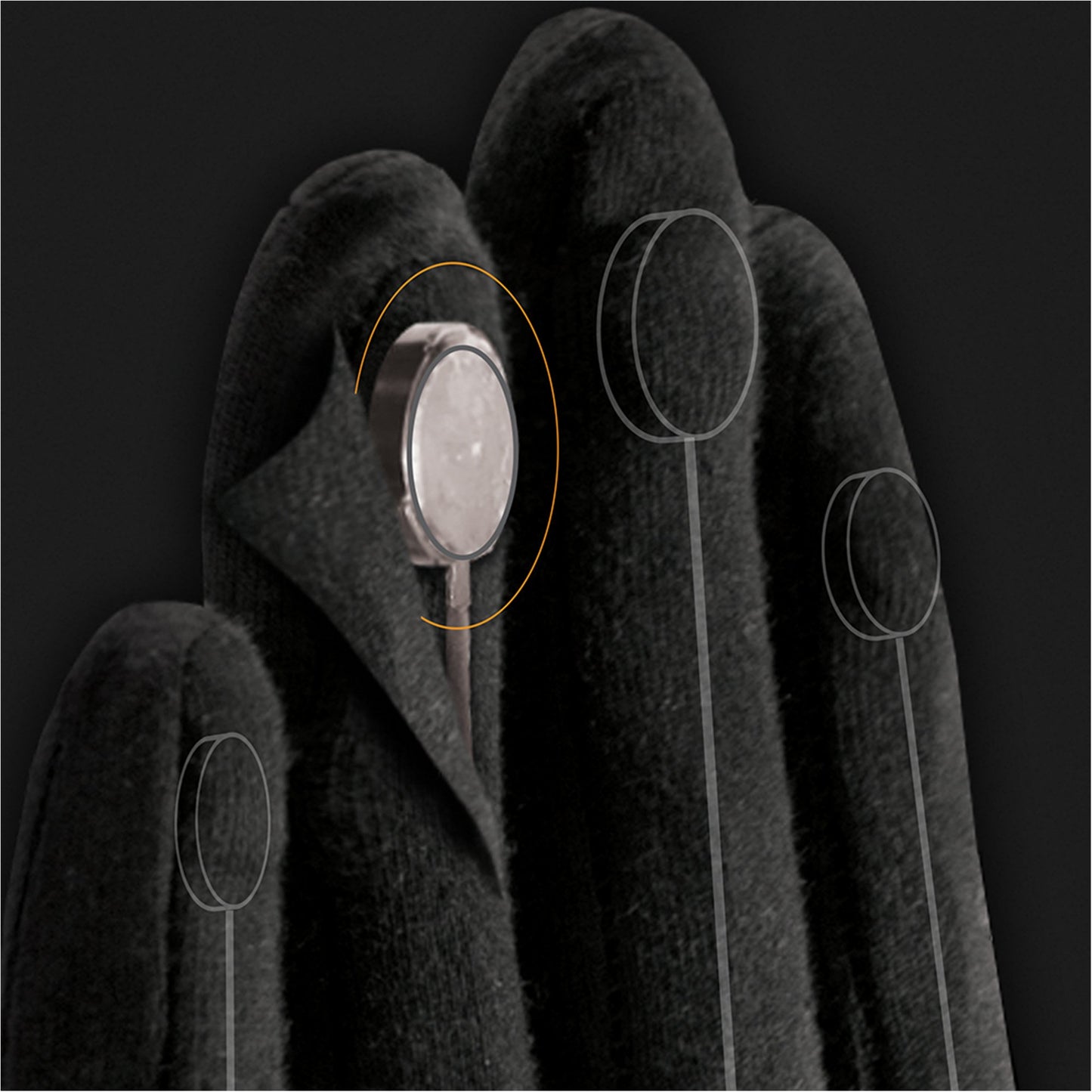 Intellinetix® Arthritis Vibrating Gloves, Large, Black 07232