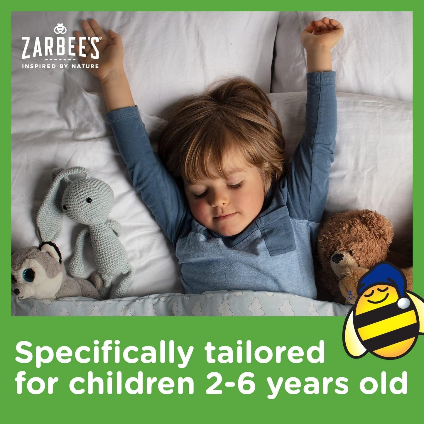 Zarbee's Children's Nighttime Cough Syrup + Mucus, Mixed Berry Flavor 30045066404