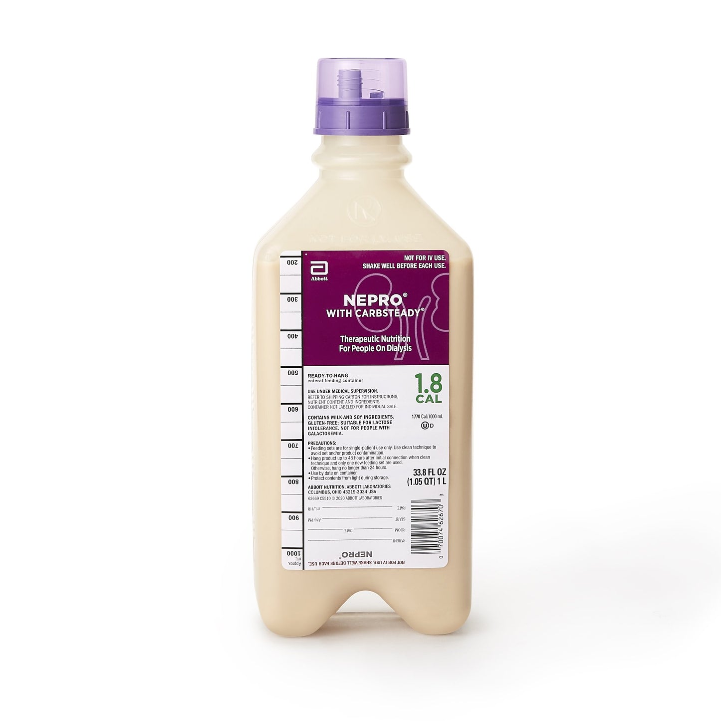 Oral Supplement Nepro® with Carbsteady® Homemade Vanilla Flavor Liquid 33.8 oz. Bottle - 62669