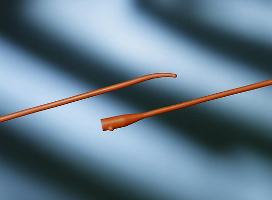 Urethral Catheter Bardia® Coude Tip Red Rubber 12 Fr. 16 Inch - 802512