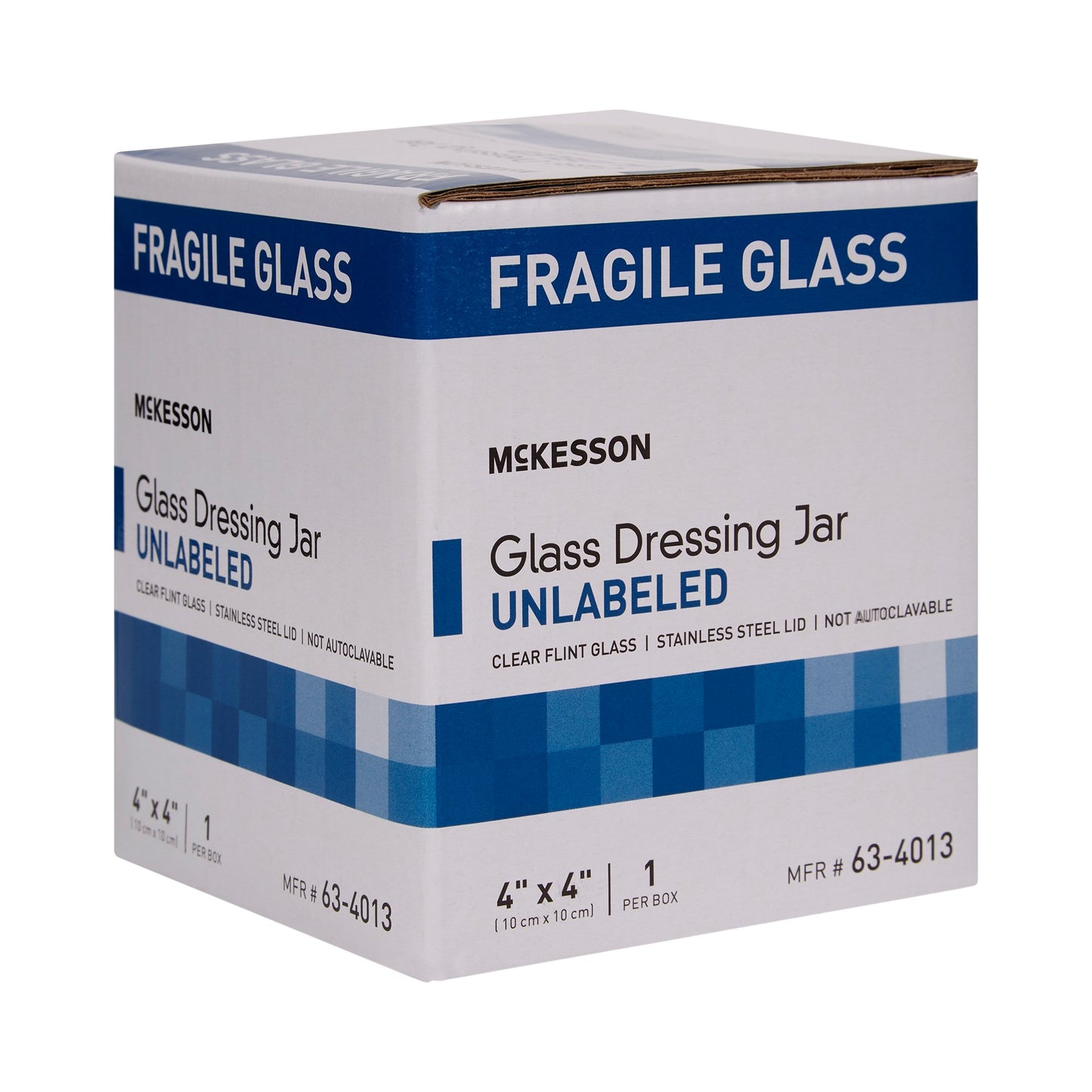 McKesson Glass Unlabeled Sundry Jar, 4 x 4 in 63-4013