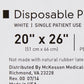 McKesson Disposable Bed Pillow 41-2026-F