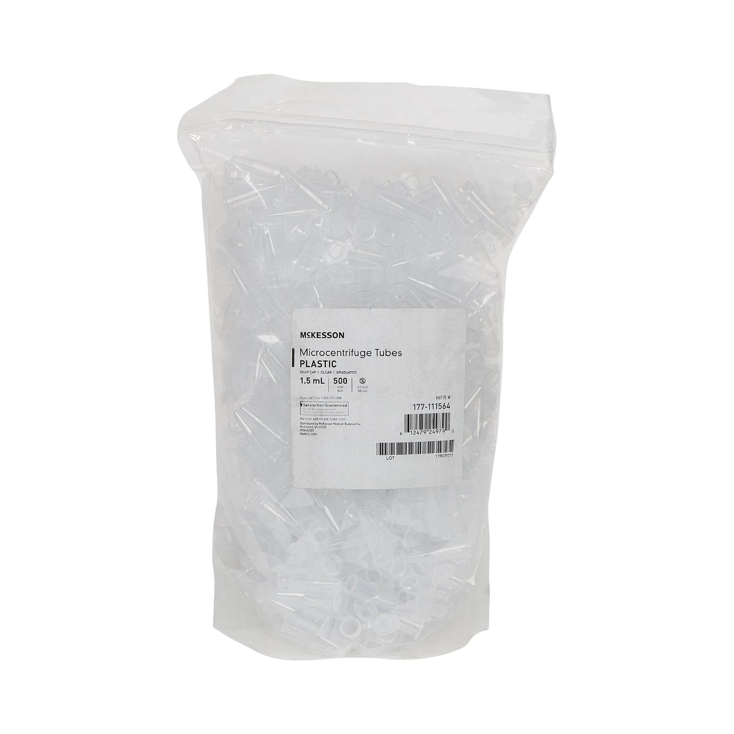 McKesson Conical Bottom Microcentrifuge Tube, 1.5 mL 177-111564