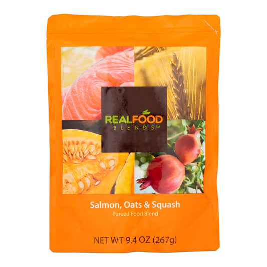 Tube Feeding Formula Real Food Blends® Salmon / Oats / Squash Flavor Liquid 9.4 oz. Pouch - 176987
