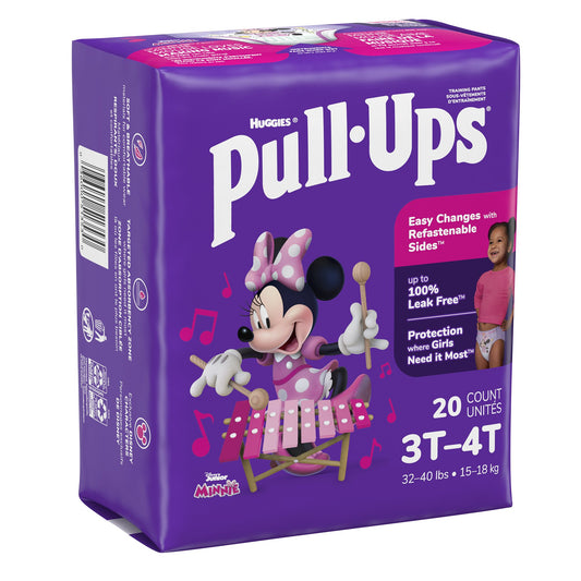 Female Toddler Training Pants Pull-Ups® Size 3T to 4T Disposable Moderate Absorbency - 51353